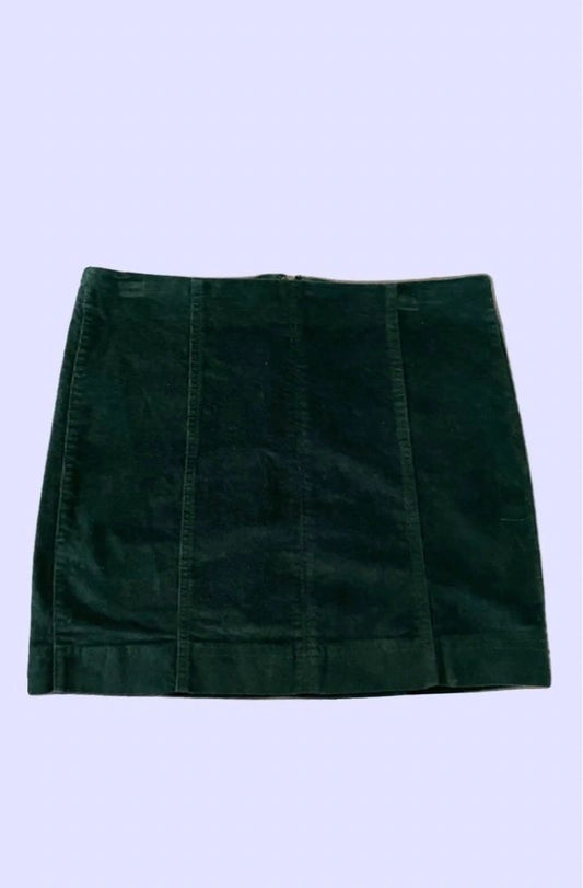 Forest Green Corduroy Skirt