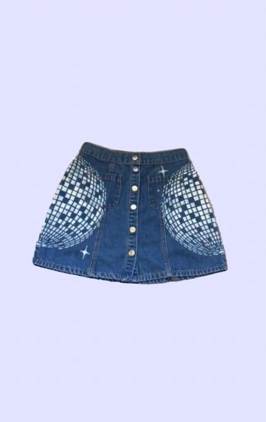 Denim Disco Skirt