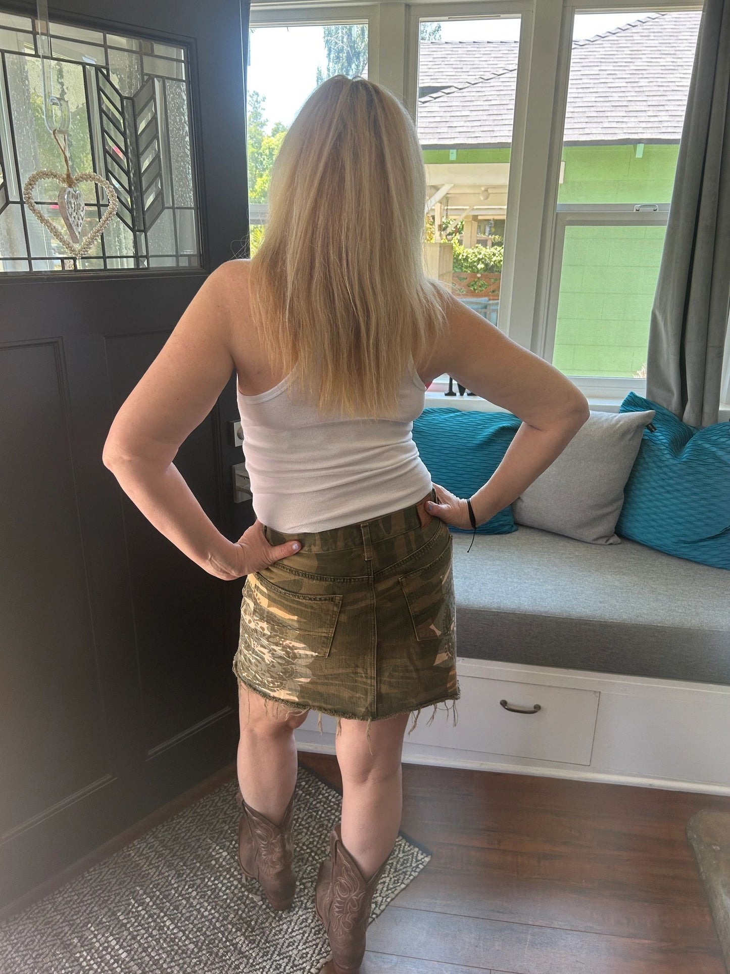 Mandala Camo Skirt ~ Lucky Brand Size 10