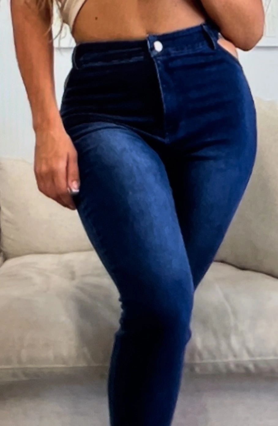 Heart Cutout Curvy Skinny Jean