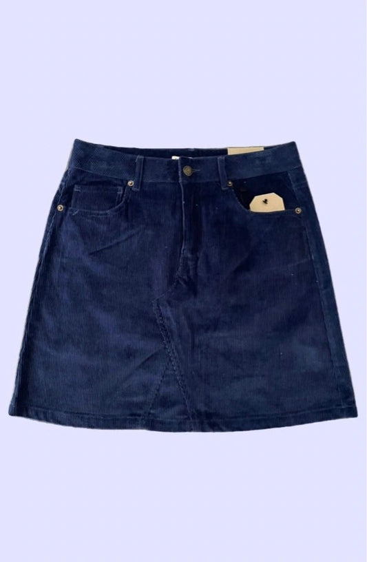 Blue Corduroy Skirt ~ Frye & Co Women's Size 6,8, 12