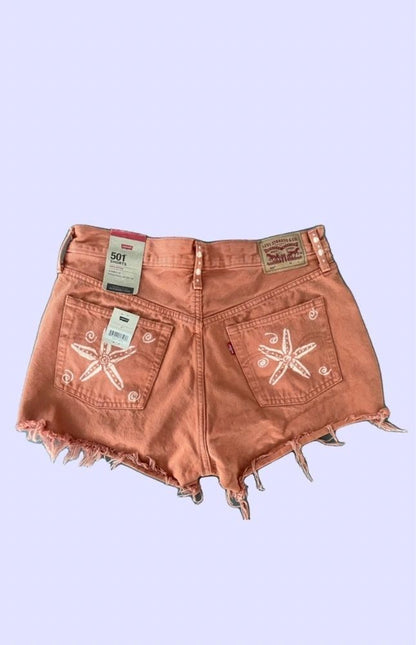 Orange Shell Shorts ~ Levi's Women's Size 13/31