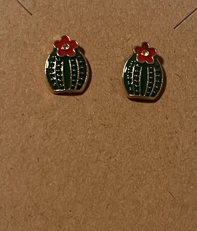 Flowering Cactus Earrings