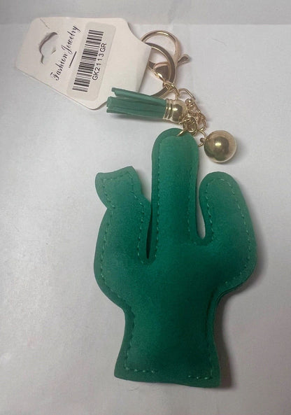 Cactus Keychain with Rhinestones