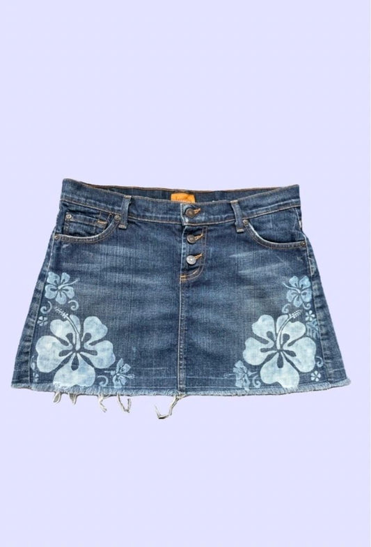 Hibiscus Heaven Mini Skirt ~ James Women's Size 28/6