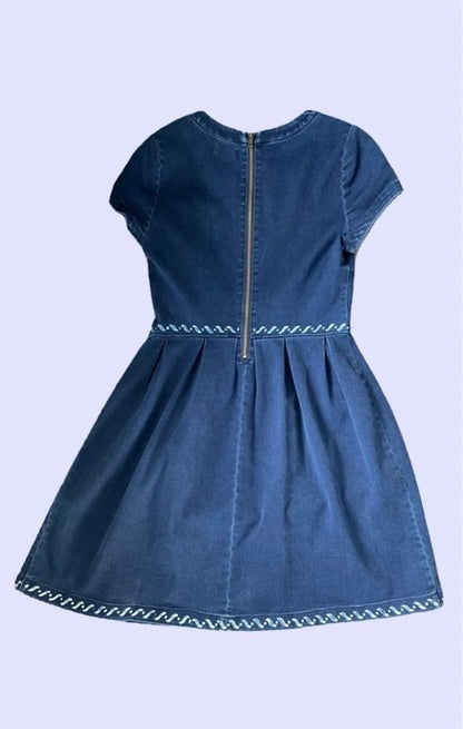 Denim Pleated Dress ~ Maison Jules Women's Size Medium