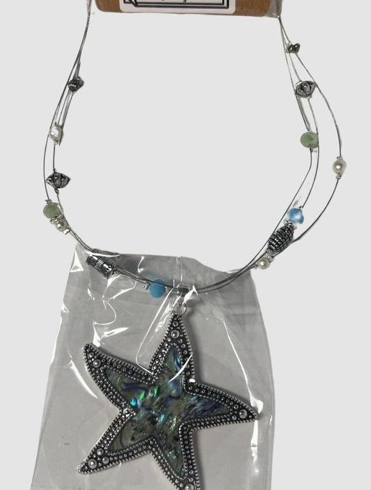 Abalone Starfish Necklace