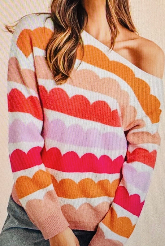 Sunset Vibes Sweater - Bold and Vibrant