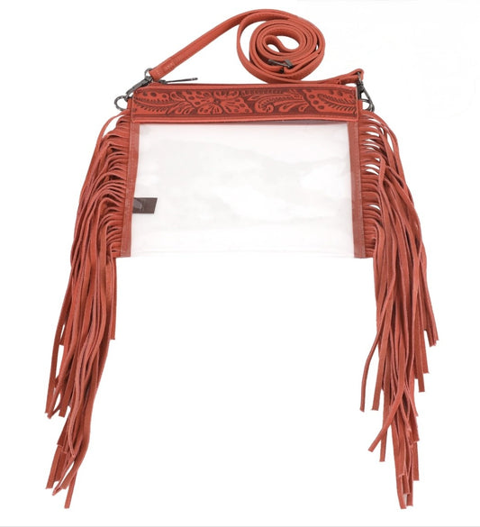 •	golden-hour-orange-fringe-clear-crossbody-front