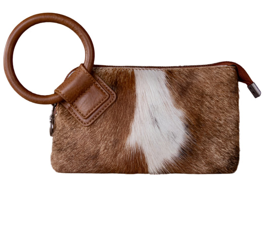 •	wild-west-cowhide-wristlet-brown-front