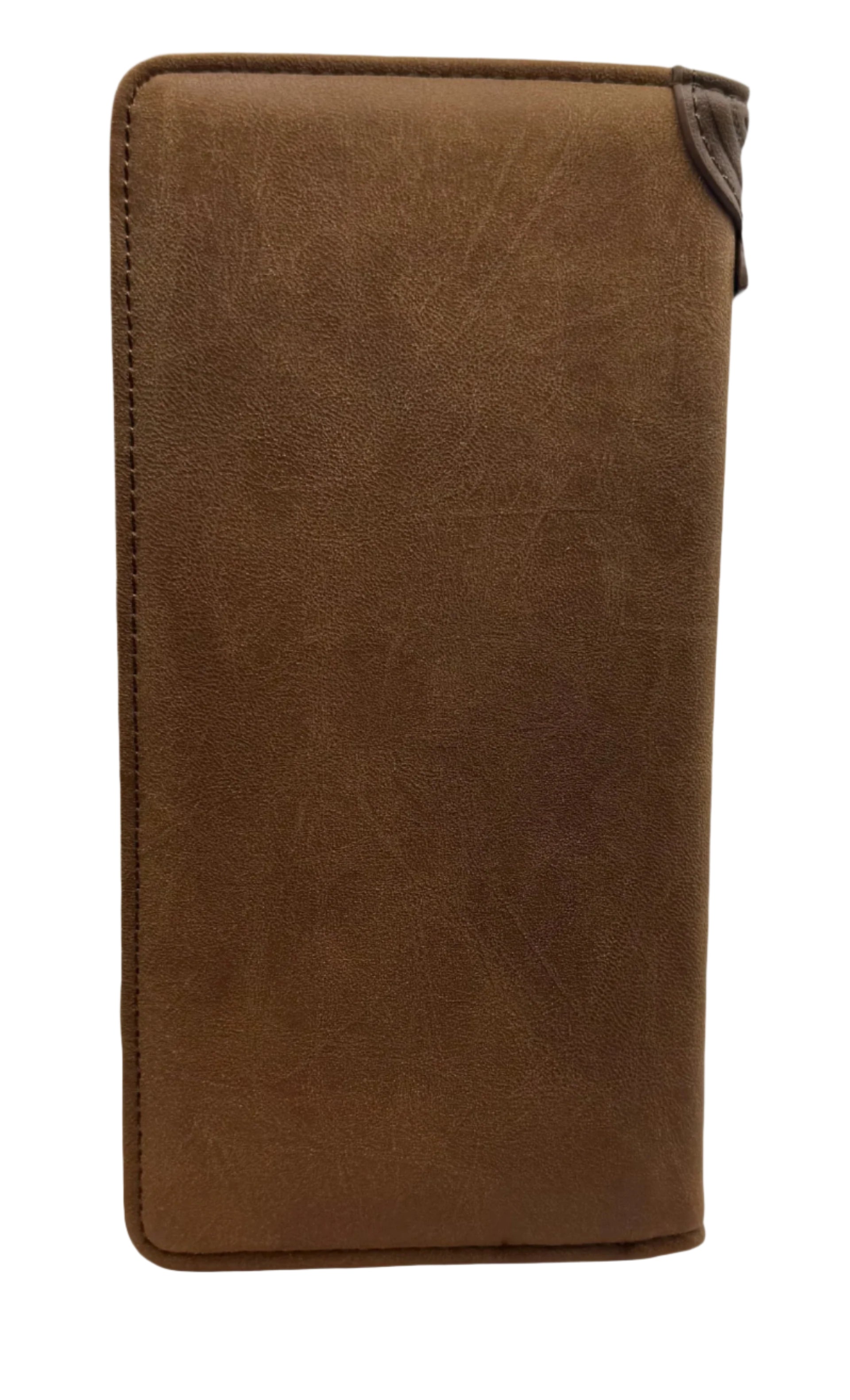 RIDGELINE Embossed Diagonal Long Bifold Wallet in Brown, Tan, and Black – Western Men’s Wallet with Floral Design -brown