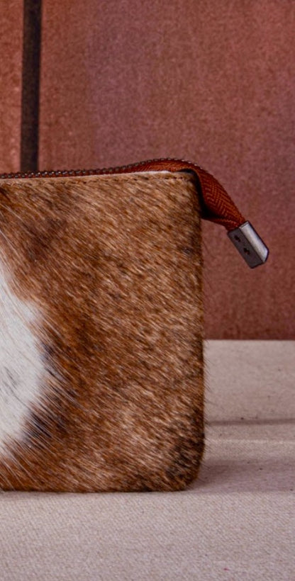 Wild West Hair-On Cowhide Wristlet
