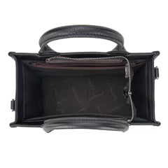 Interior view with padded compartment and zip pocket