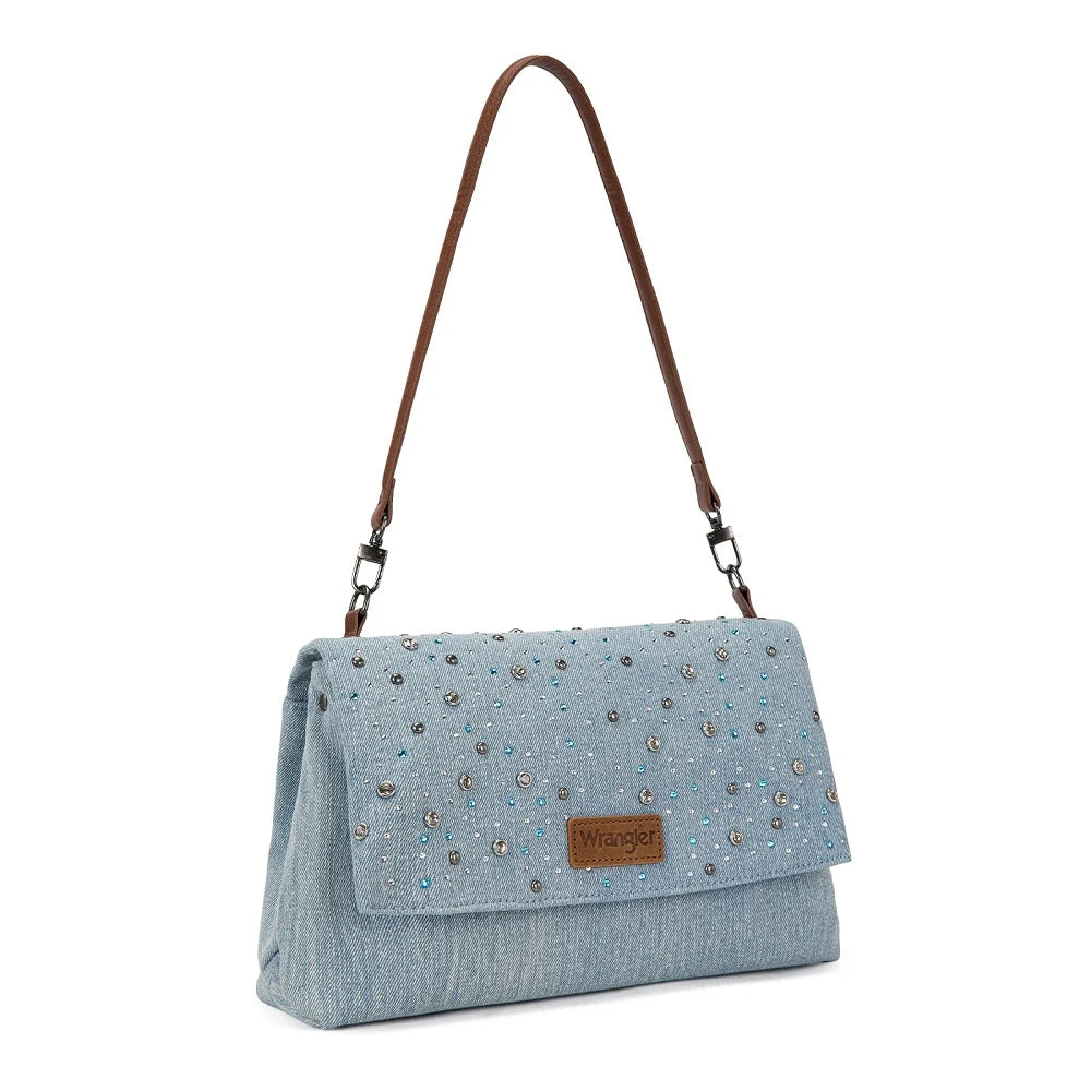 Wrangler Coastal Cowgirl handbag with Western rhinestone details