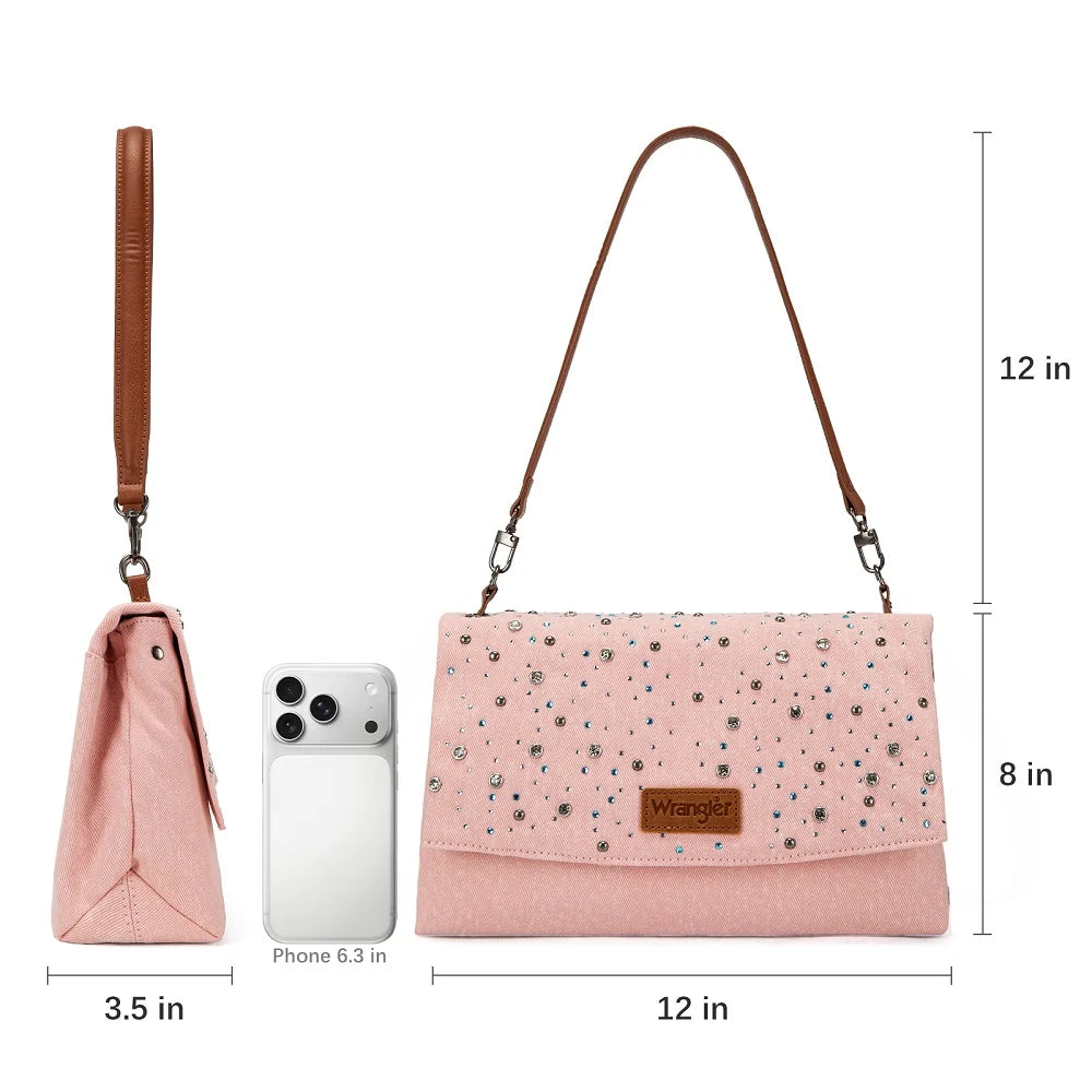 Wrangler Coastal Cowgirl crossbody bag with adjustable strap