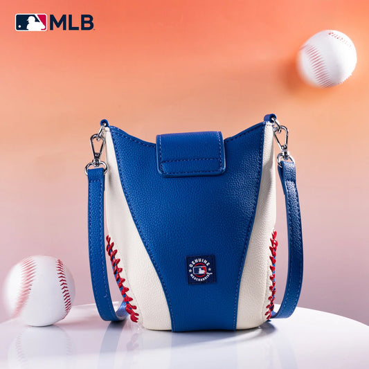 Los Angeles Dodgers Stitched Baseball Crossbody Bag - MLB