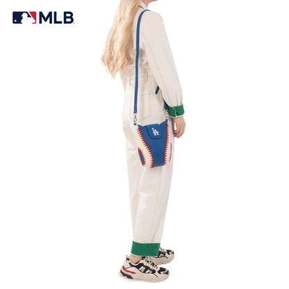 Los Angeles Dodgers Stitched Baseball Crossbody Bag - MLB