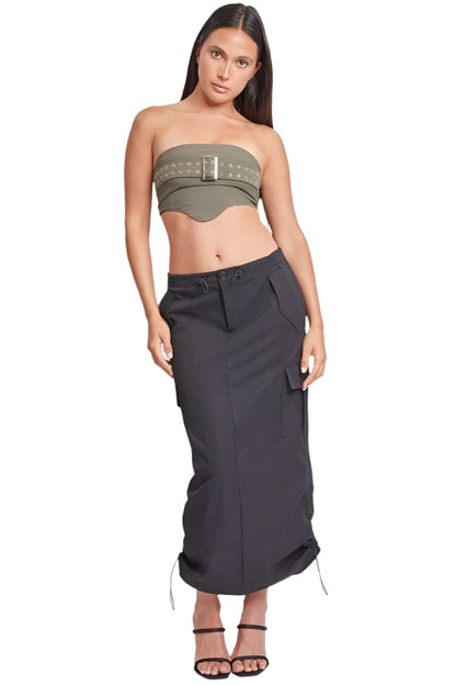 Maxi Cargo Parachute Skirt