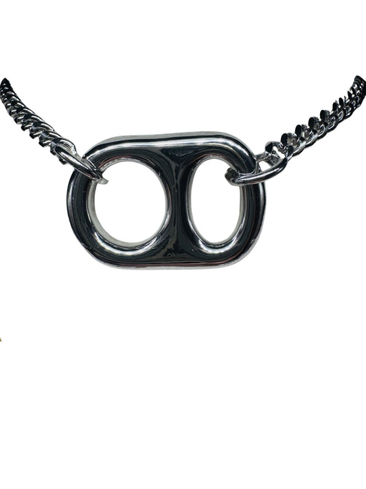 Classic Silver Crush Pop Tab CHOKER Necklace by Tabulous Jewelry