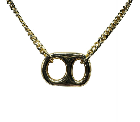 Classic Sun Kissed Gold Pop Tab CHOKER Necklace by Tabulous Jewelry