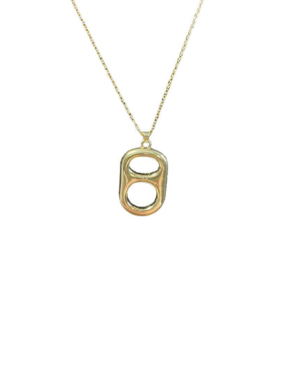 Coastal Ember Ombre Floating Poptab Necklacee by Tab~ulous