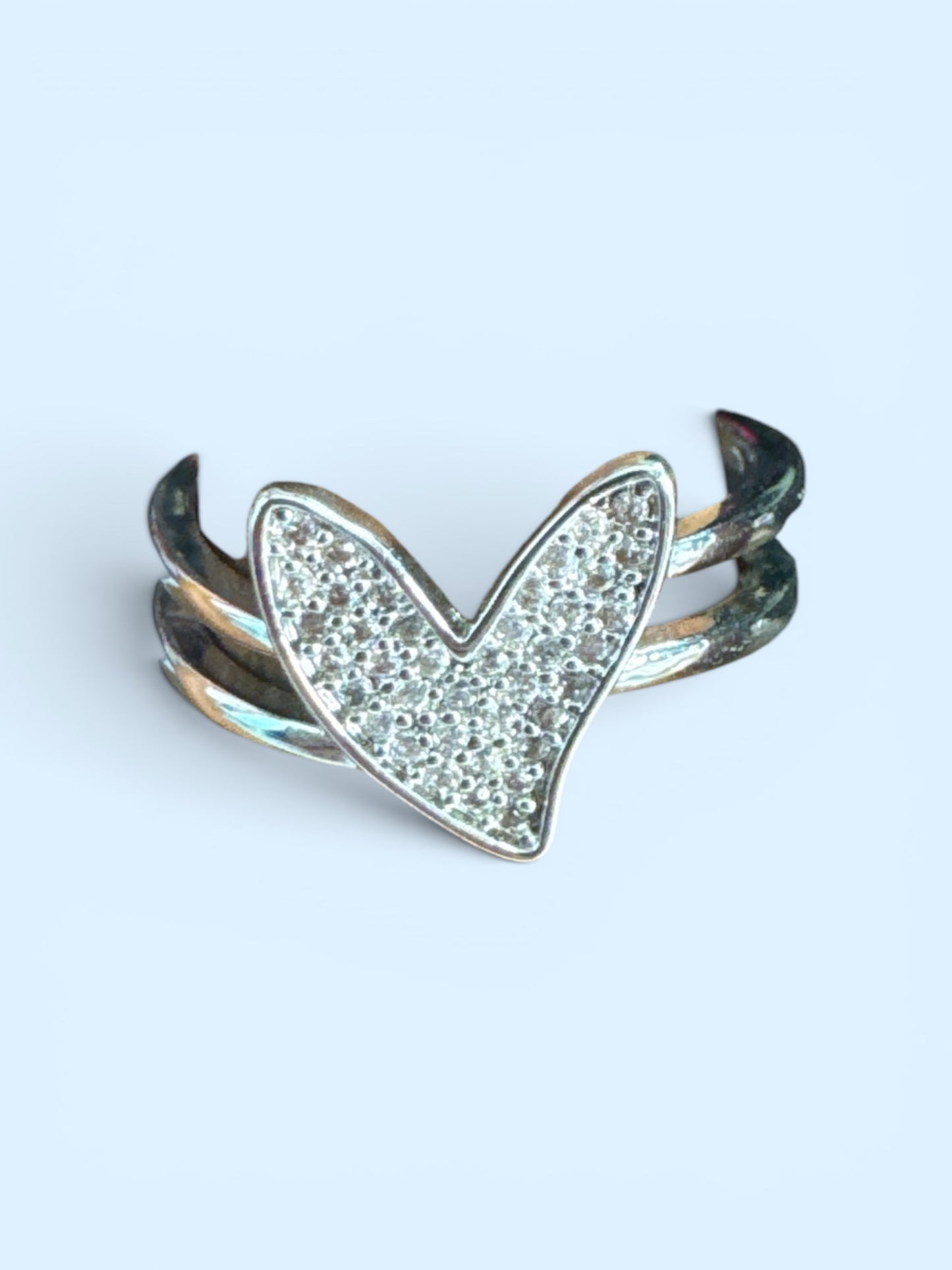Heart Rhinestone Ring