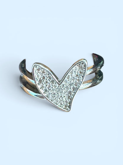 Heart Rhinestone Ring