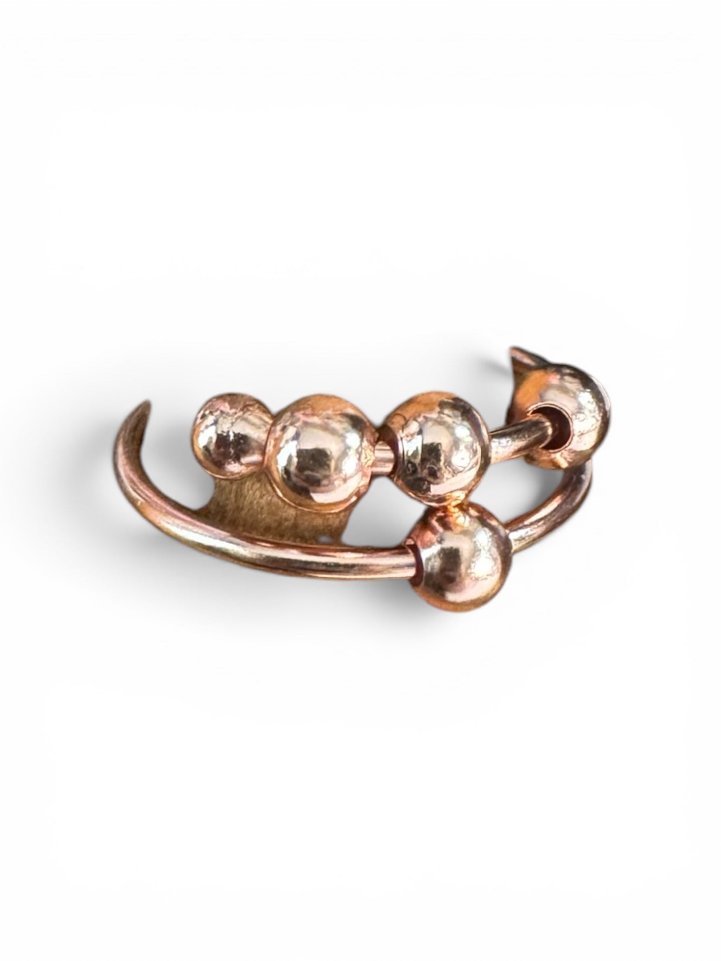 The Calm Ring: A Sensory Adjustable Fidget Ring - White Copper Plated with Gold, Rose Gold or Silver Plating