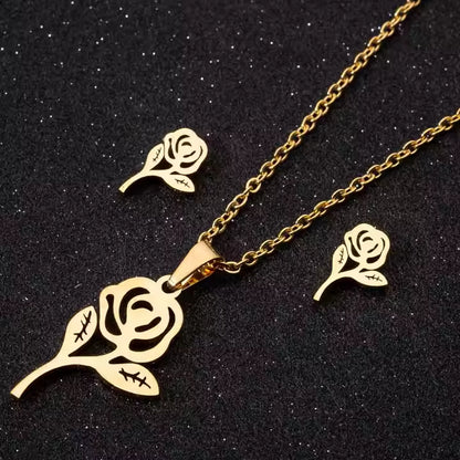 blooming-rose-stainless-steel-necklace-earring-set-silver-gold