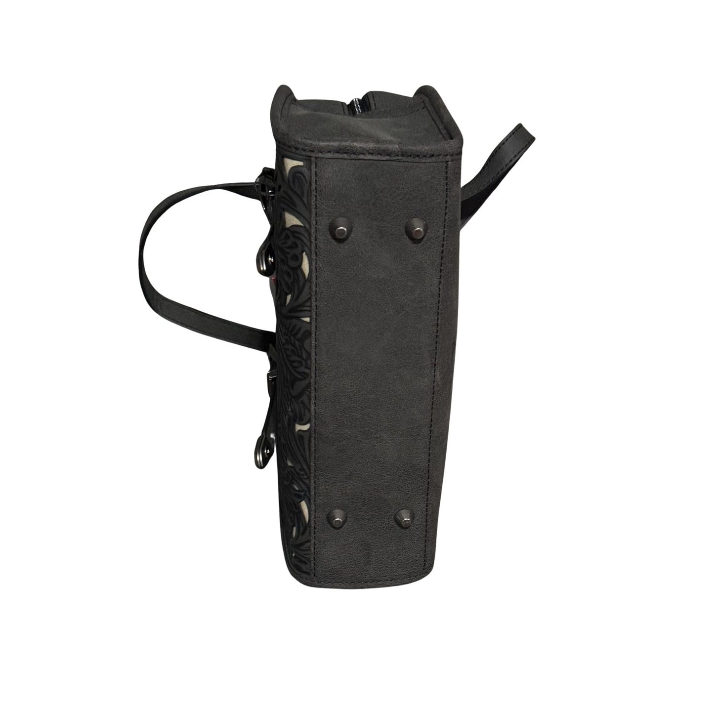 Montana West Western Carved Out Tooled Mini Satchel – BLACK OR BROWN