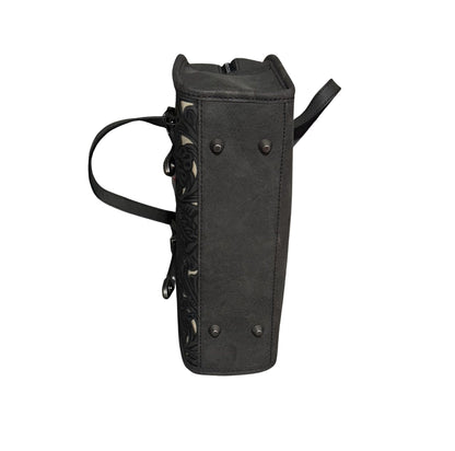 Montana West Western Carved Out Tooled Mini Satchel – BLACK OR BROWN