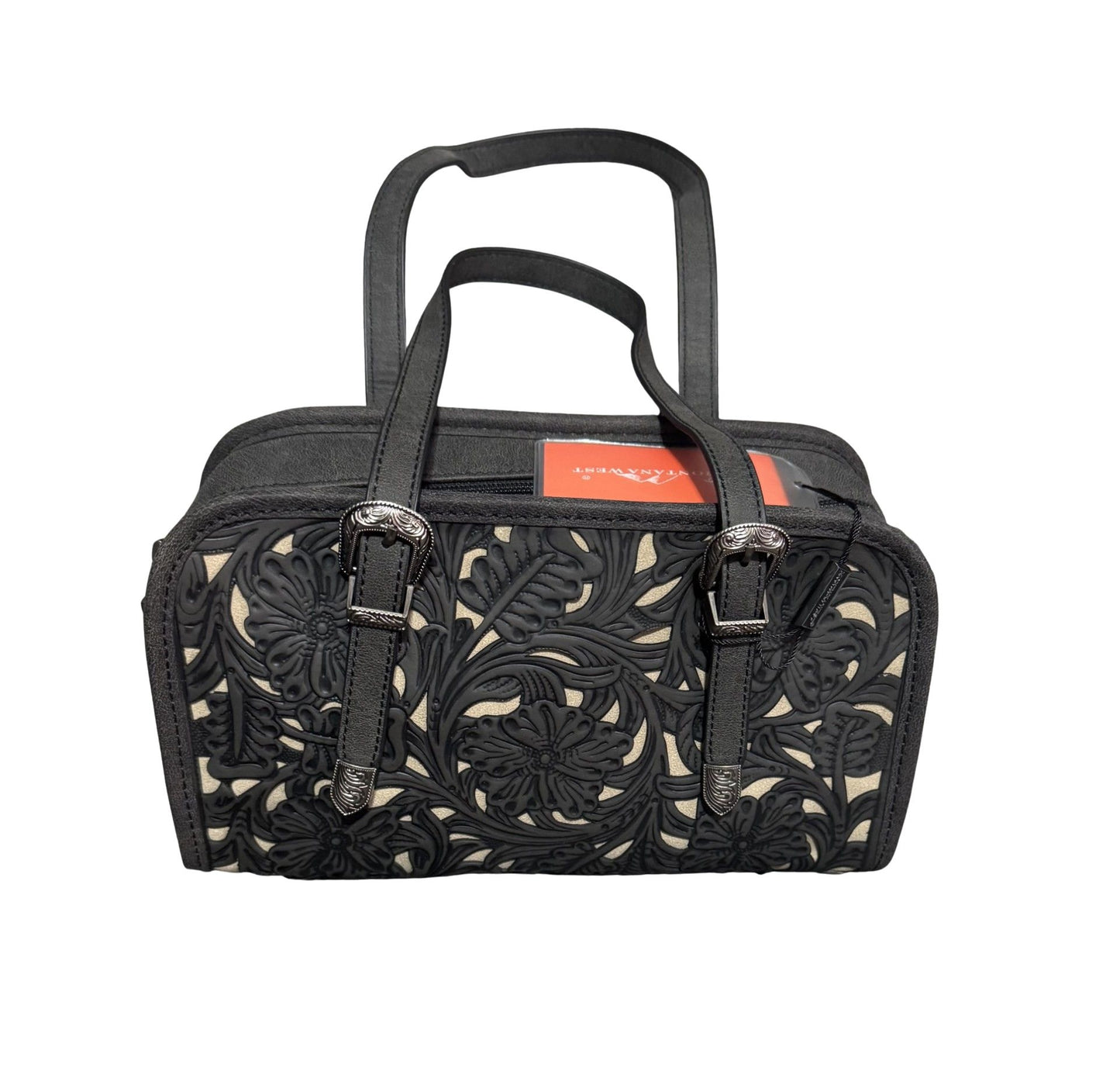 Montana West Western Carved Out Tooled Mini Satchel – BLACK OR BROWN