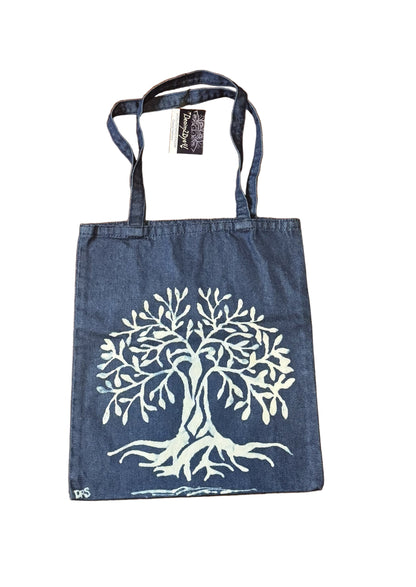 Hand Bleached Denim Tote Bag Collection