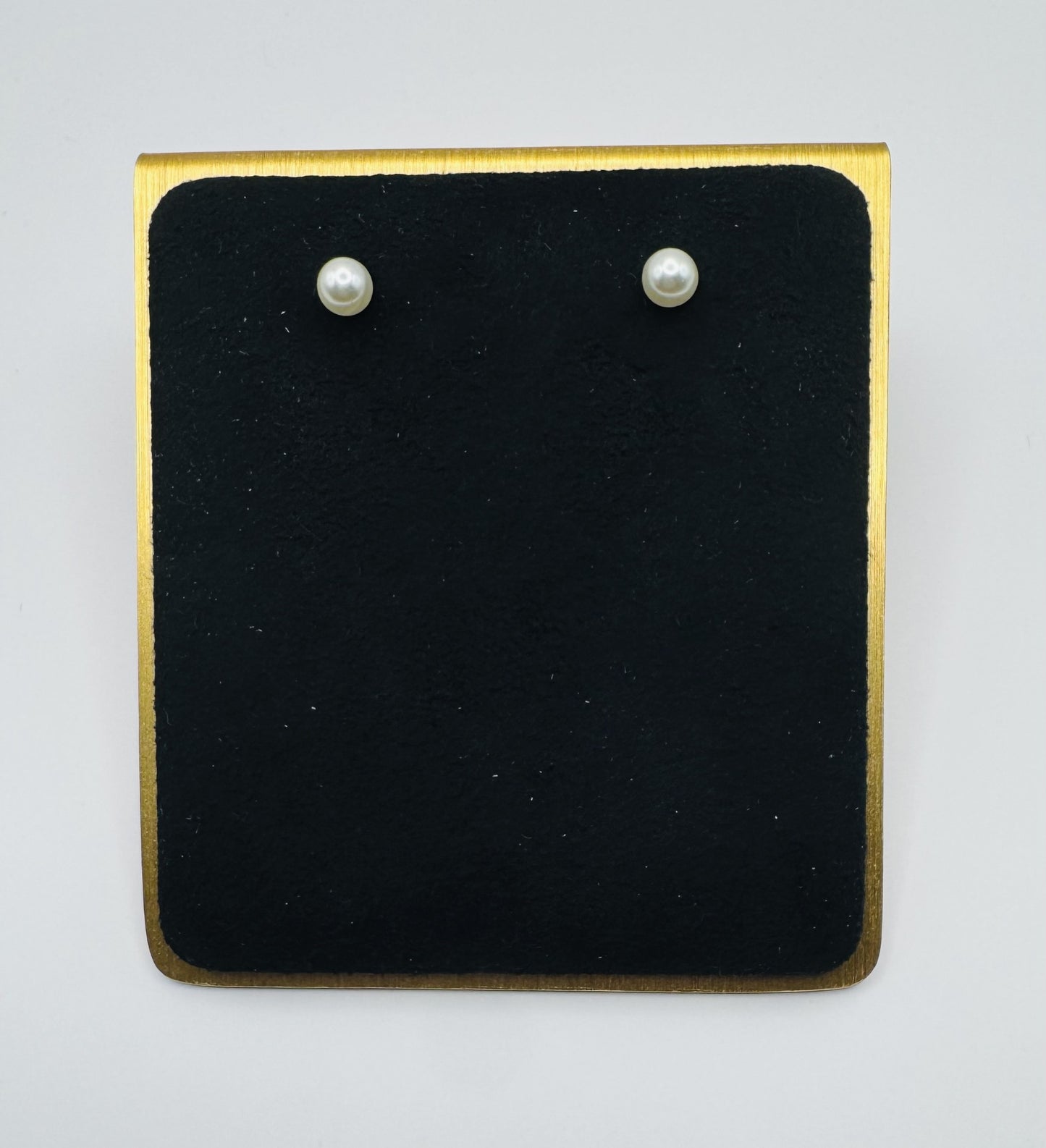 Faux Pearl Post Earrings