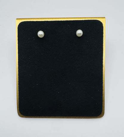 Faux Pearl Post Earrings