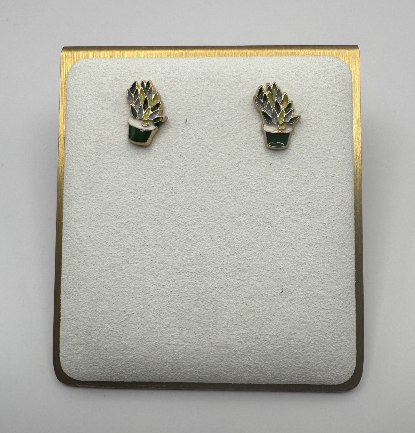 Potted Cactus Earrings