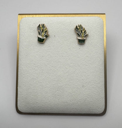 Potted Cactus Earrings