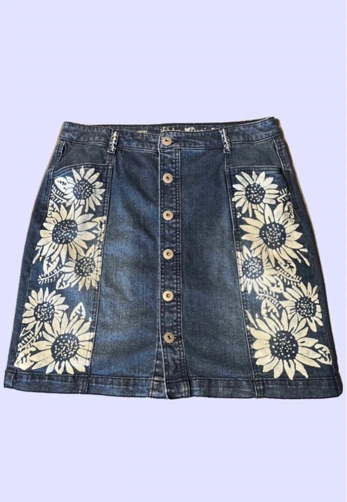 Sunflower Skirt ~ Style & Co Women's Size 10