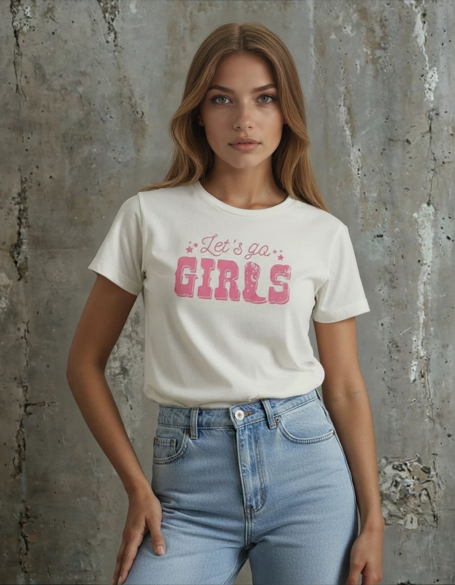 Let's Go Girls White T-Shirt