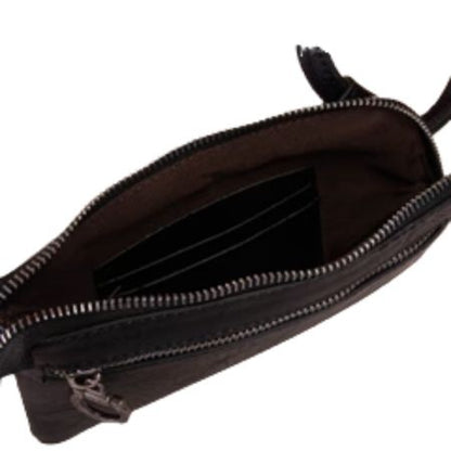 Wild West Hair-On Cowhide Wristlet Brown or Black