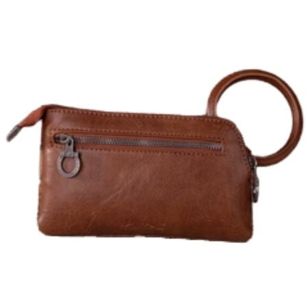 Wild West Hair-On Cowhide Wristlet Brown or Black