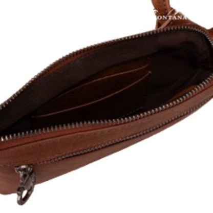 Wild West Hair-On Cowhide Wristlet Brown or Black