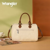 Wrangler denim purse showing 5-inch drop top handles BEIGE BACK POCKET CCW