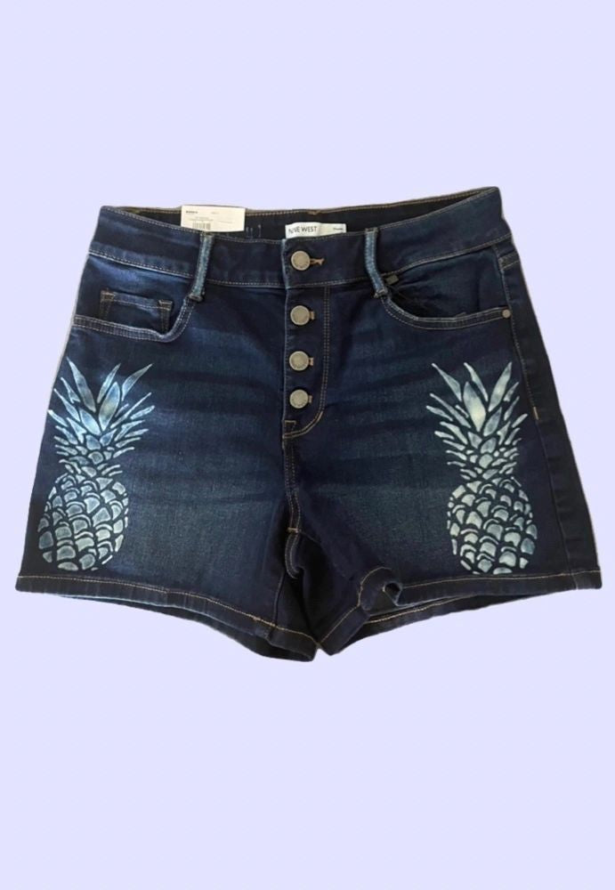 Pineapple Shorts ~ Nine West Women's Size 4, 12