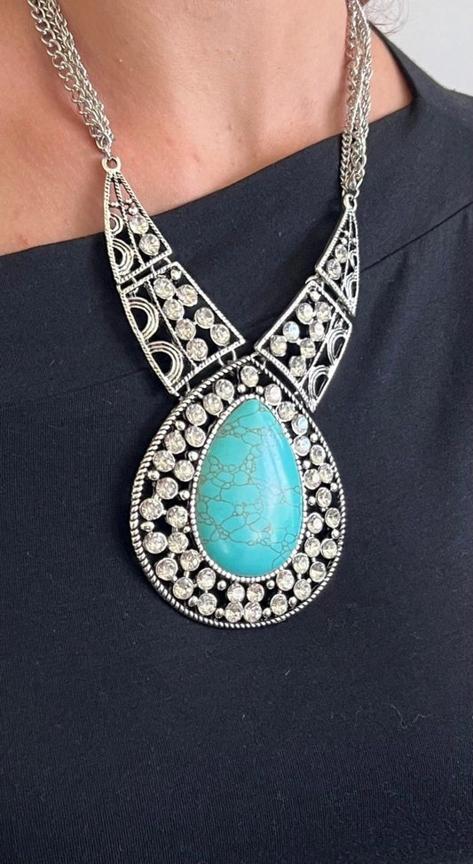 Turquoise Stone Necklace