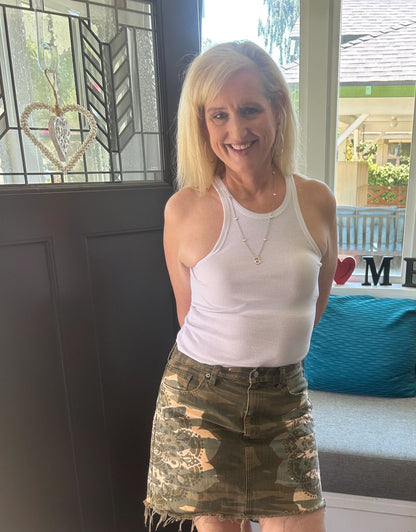 Mandala Camo Skirt ~ Lucky Brand Size 10