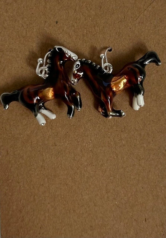Horse Dangle Earrings