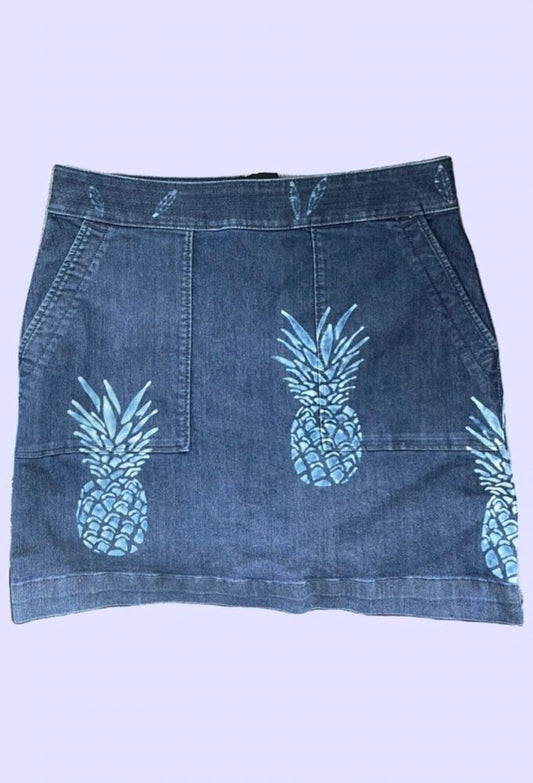 Pineapple Skirt ~ LOFT Women's Size 10