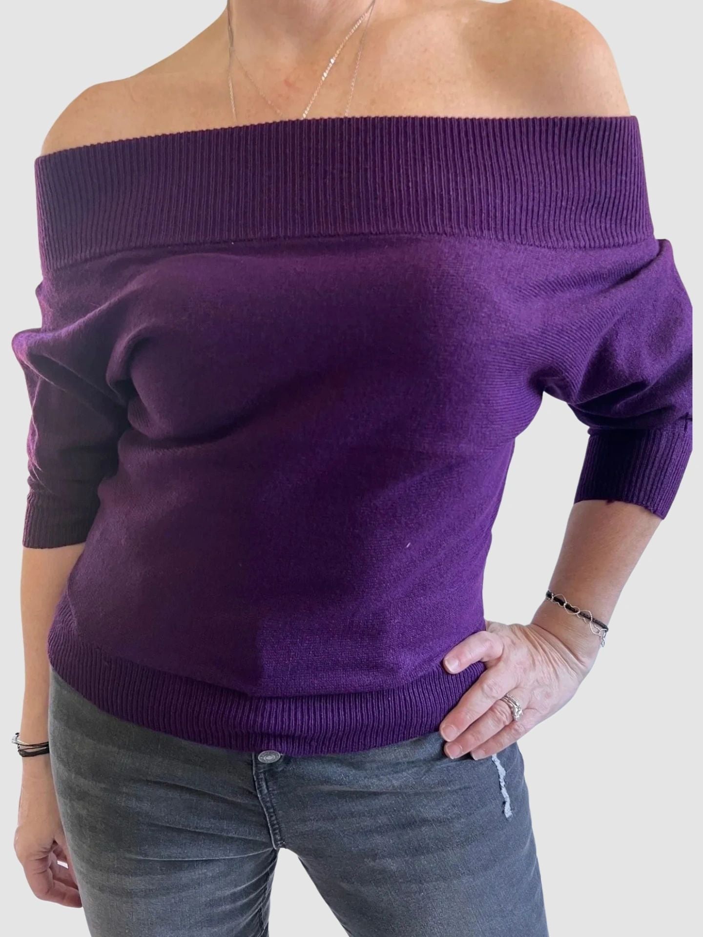 The Rae Lynne Sweater ~ Off the Shoulder Dolman Sleeve