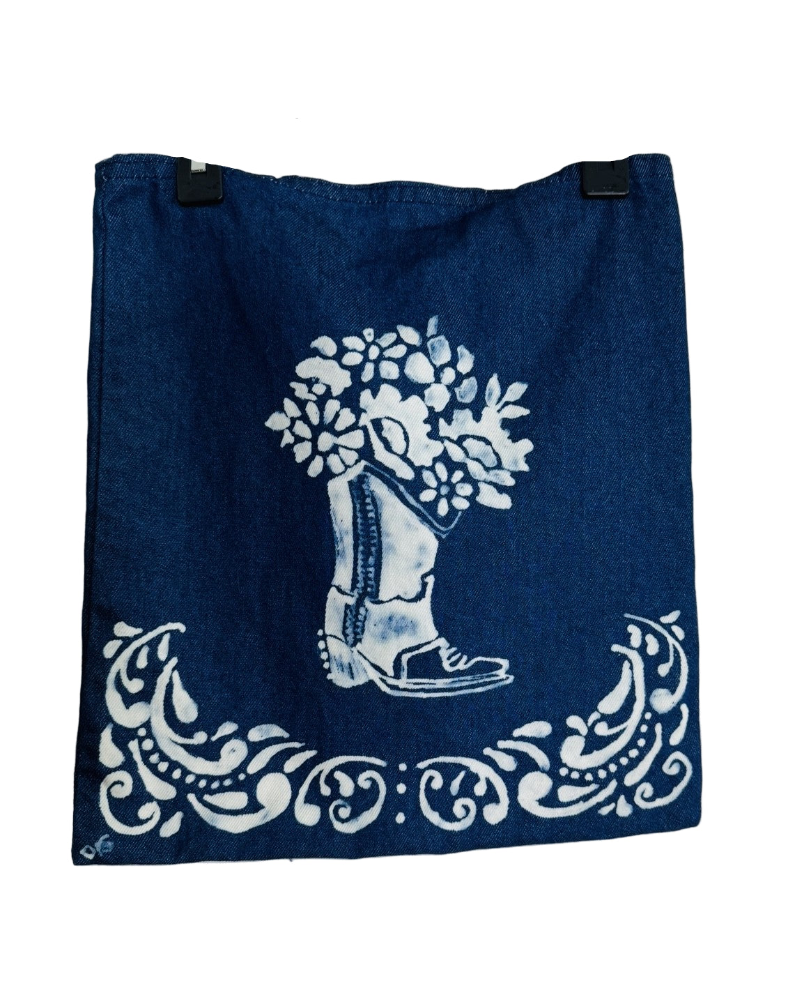 Hand Bleached Denim Tote Bag Collection